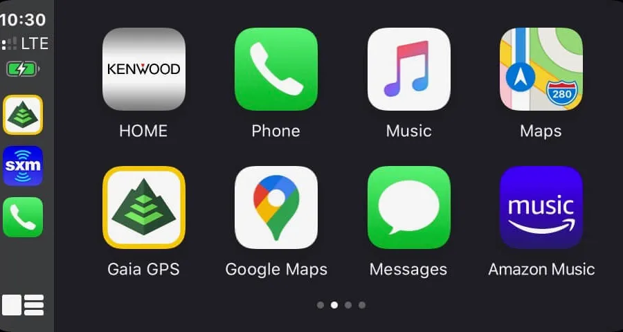 Gaia GPS with Apple CarPlay Now Available